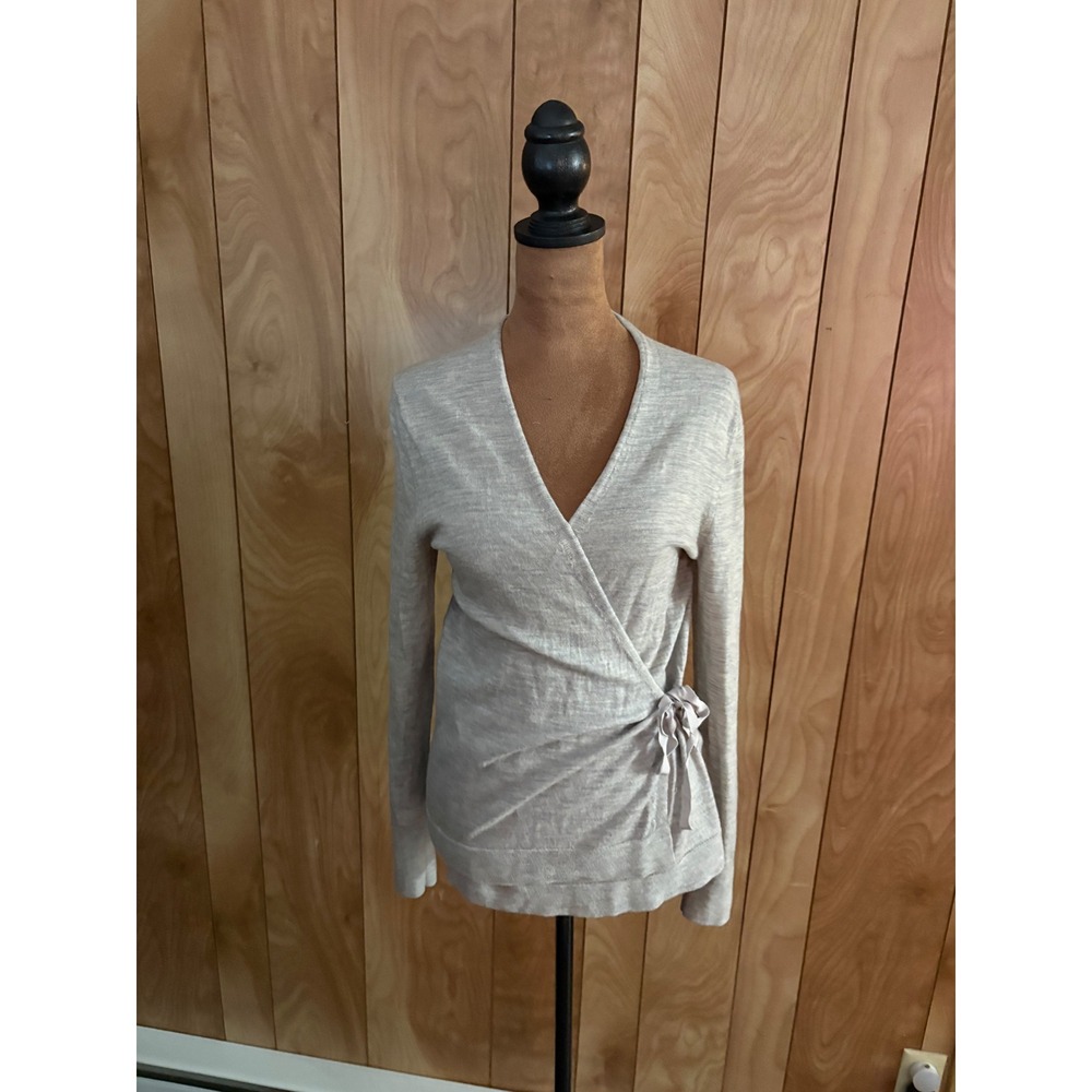 Banana Republic Light Beige Wrap Cardigan